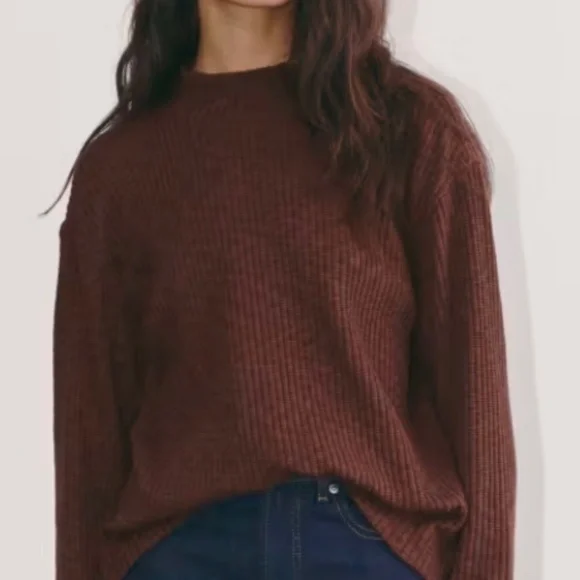 Everlane Cozy Rib Funnel Neck - Picture 2 of 3